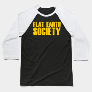 Flat Earth Society Baseball T-Shirt